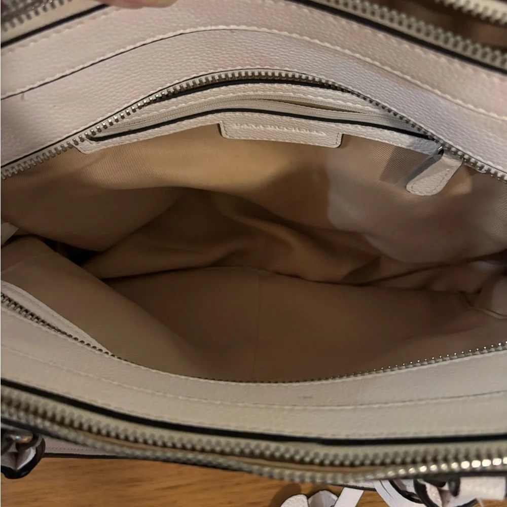 Dana Buchman handbag pebbled texture dual top handles and a crossbody strap